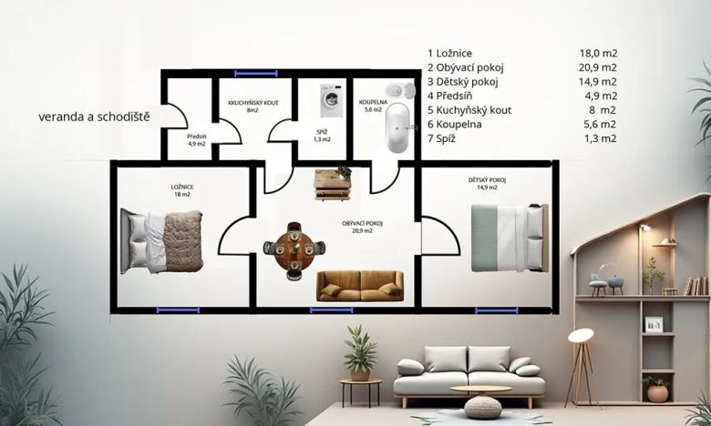 Prodej rodinného domu, Praha - Satalice, K nádraží, 79 m2