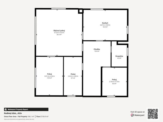 Pronájem rodinného domu, Jičín, J. Š. Kubína, 204 m2
