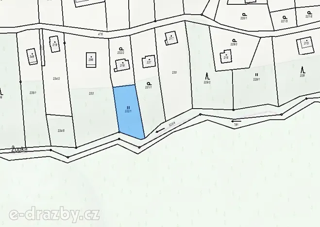 Dražba zahrady, Holešov, 474 m2