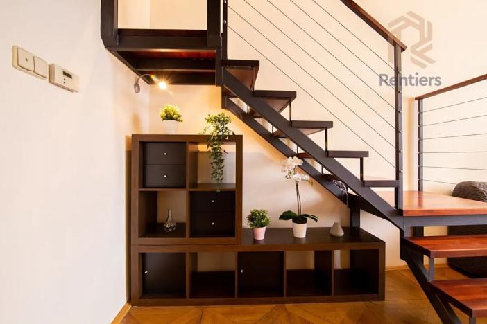 Pronájem bytu 1+kk, Praha - Smíchov, Na Valentince, 48 m2