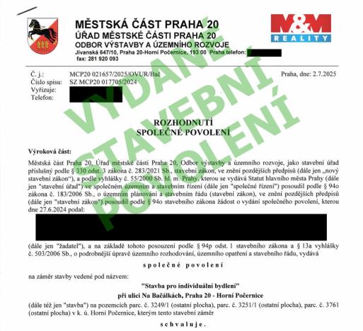 Prodej domu na klíč, Praha - Horní Počernice, Na Bačálkách, 260 m2