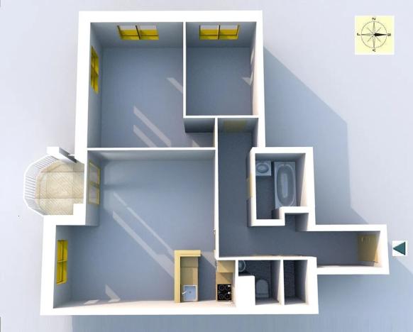 Pronájem bytu 3+kk, Velké Přílepy, Erbenova, 67 m2