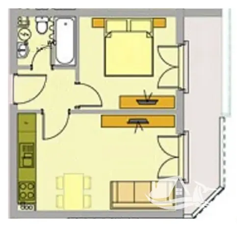 Prodej bytu 2+kk, Bjala, Bulharsko, 46 m2