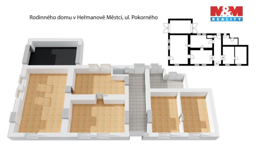 Prodej rodinného domu, Heřmanův Městec, Pokorného, 131 m2