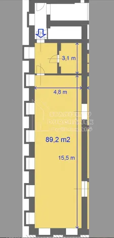Pronájem výrobních prostor, Praha - Karlín, Pernerova, 89 m2