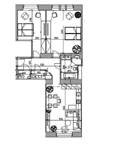 Pronájem bytu 3+kk, Praha - Vinohrady, Římská, 85 m2