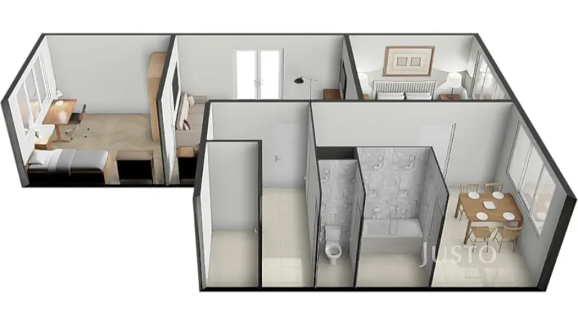 Prodej bytu 3+1, Netolice, 9. května, 62 m2