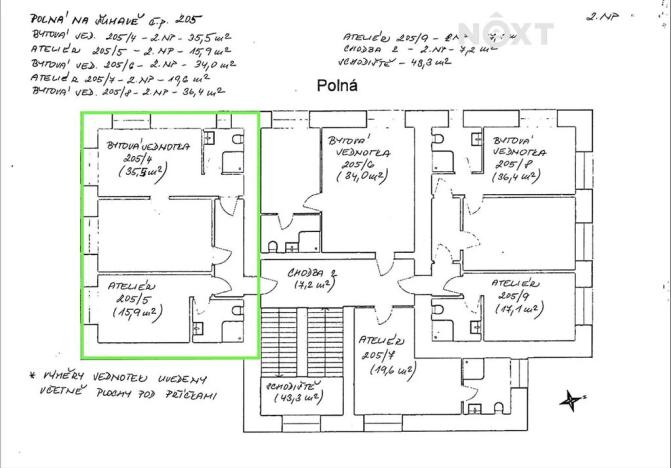 Prodej bytu 3+kk, Polná na Šumavě, 51 m2