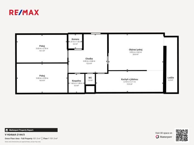 Pronájem bytu 3+kk, Praha - Stodůlky, V hůrkách, 81 m2