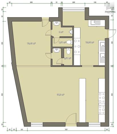 Pronájem obchodního prostoru, Brno, Cejl, 72 m2