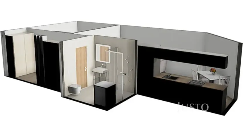 Pronájem bytu 2+kk, Bechyně, Soukenická, 39 m2