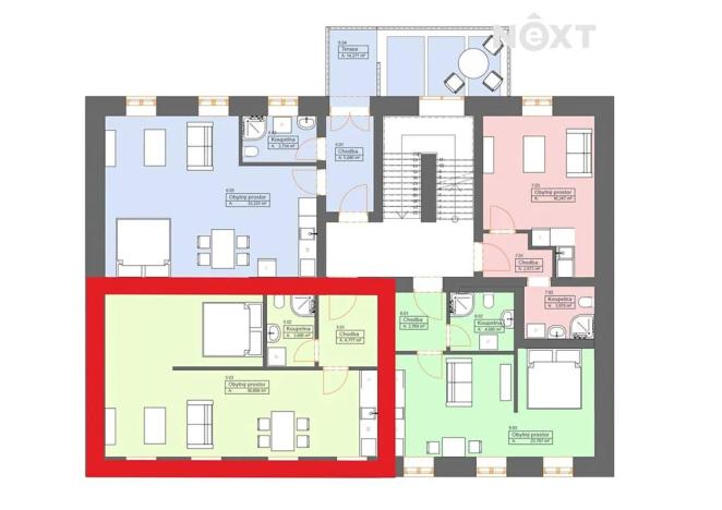 Prodej bytu 1+kk, České Budějovice, Rudolfovská tř., 48 m2