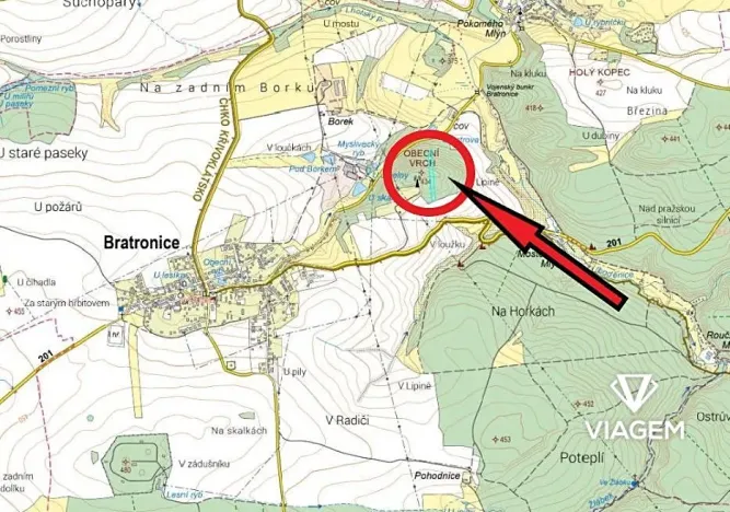 Prodej lesa, Bratronice, 3022 m2