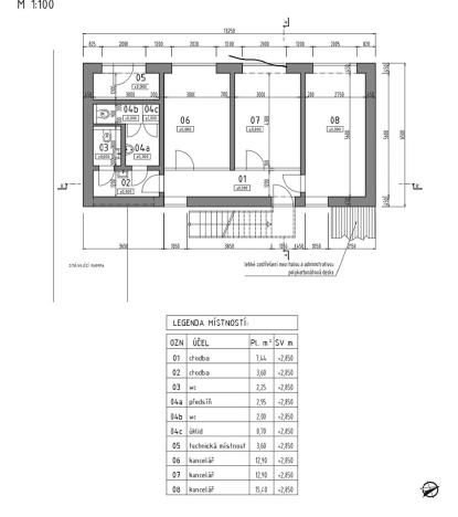 Pronájem kanceláře, Brno, Masná, 128 m2