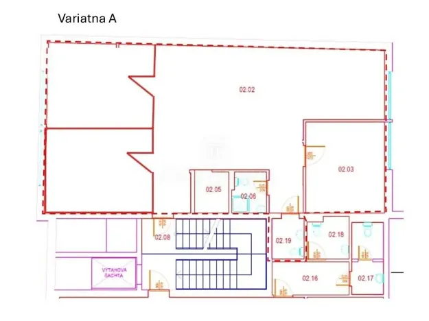 Pronájem kanceláře, Praha - Karlín, Křižíkova, 123 m2