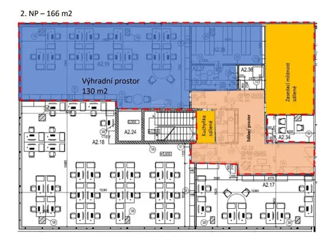 Pronájem kanceláře, Praha - Jinonice, Radlická, 85 m2