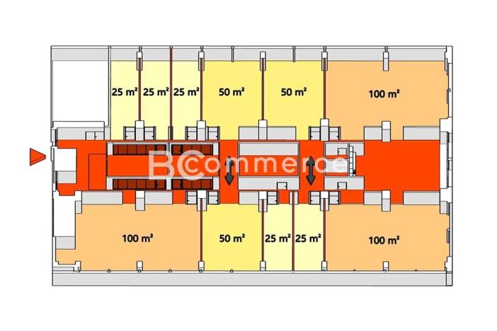 Pronájem kanceláře, Brno, Purkyňova, 100 m2