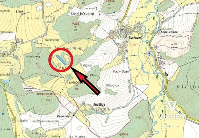 Prodej podílu lesa, Dolany, 3080 m2