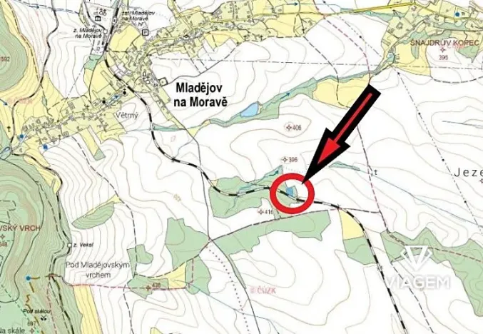 Prodej podílu lesa, Mladějov na Moravě, 1594 m2