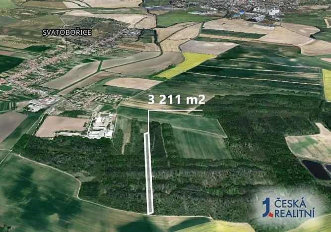 Prodej podílu lesa, Svatobořice-Mistřín, 3211 m2