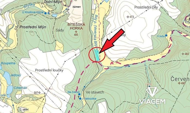 Prodej podílu lesa, Velká Bíteš, 1431 m2