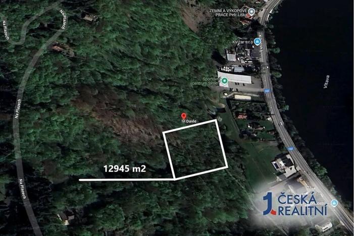 Prodej podílu lesa, Davle, 6247 m2