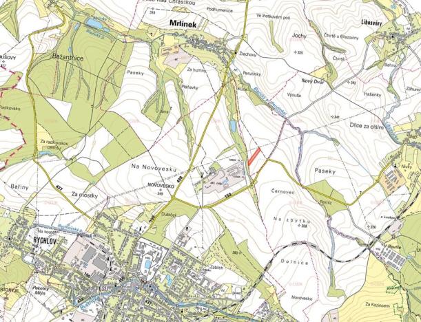 Prodej pole, Mrlínek, 4505 m2