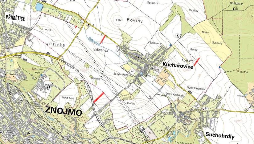 Prodej pole, Kuchařovice, 6602 m2