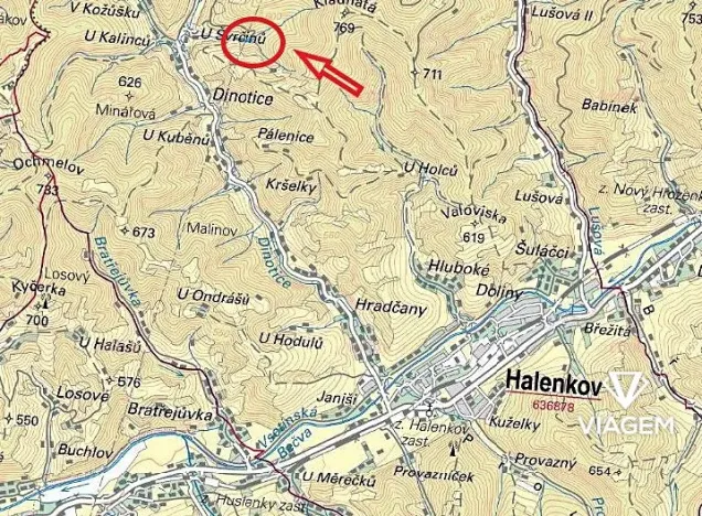 Prodej podílu lesa, Halenkov, 363 m2