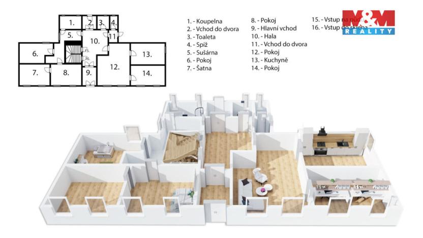 Prodej rodinného domu, Střelské Hoštice - Sedlo, 350 m2