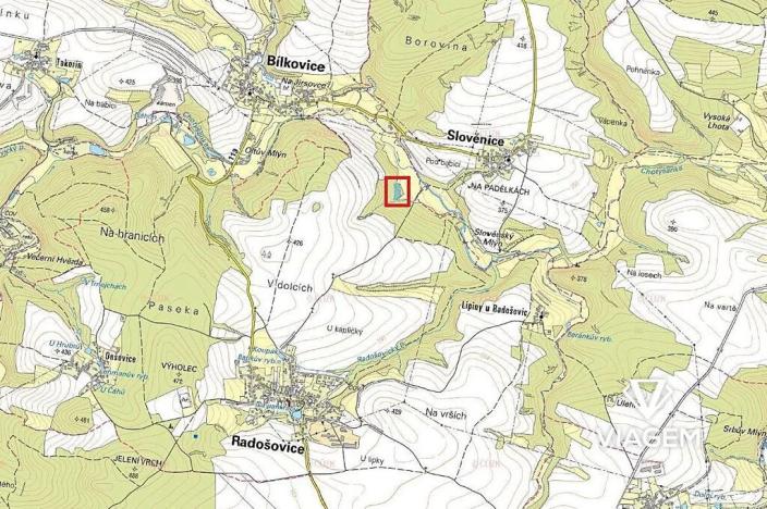 Prodej podílu lesa, Radošovice, 1094 m2