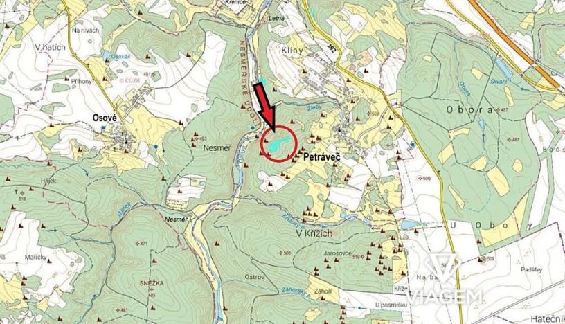 Prodej podílu lesa, Petráveč, 3927 m2