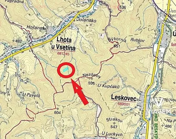 Prodej lesa, Lhota u Vsetína, 11980 m2