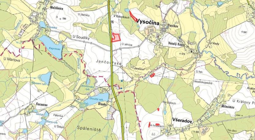 Prodej pole, Vysočina, 32863 m2