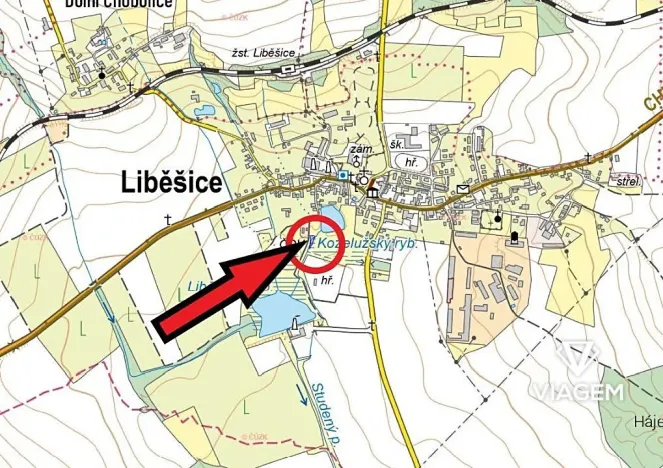 Prodej pole, Liběšice, 525 m2