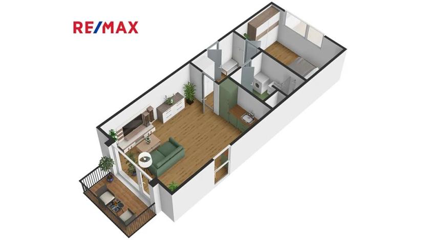 Pronájem bytu 2+kk, Plzeň, Vysoká, 51 m2