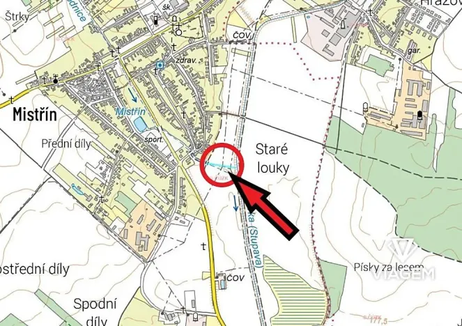 Prodej pole, Svatobořice-Mistřín, 874 m2