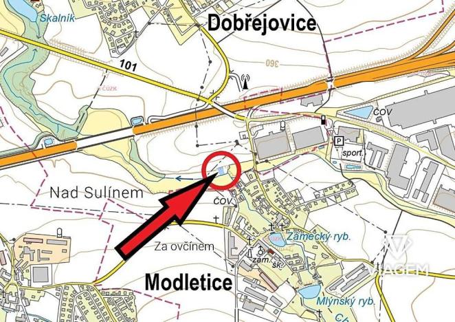 Prodej podílu zahrady, Dobřejovice, 245 m2