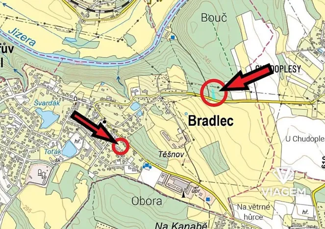 Prodej podílu zahrady, Bradlec, 371 m2