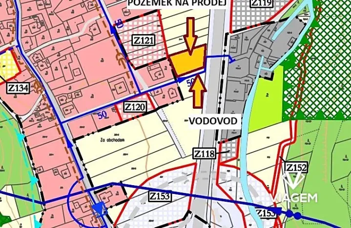 Prodej zahrady, Baška, 1664 m2