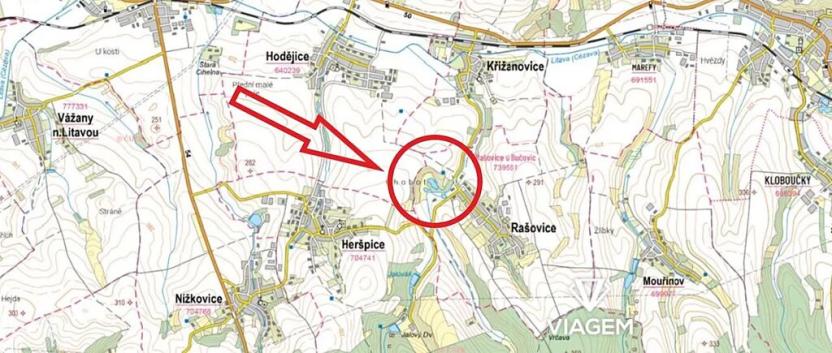 Prodej podílu zahrady, Rašovice, 440 m2