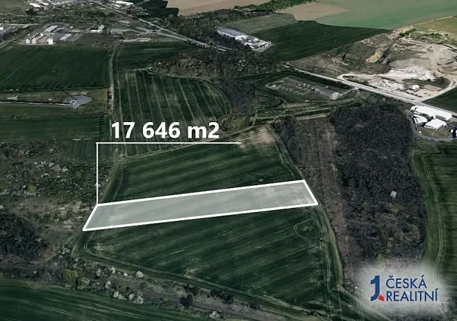 Prodej pole, Chvatěruby, 17646 m2