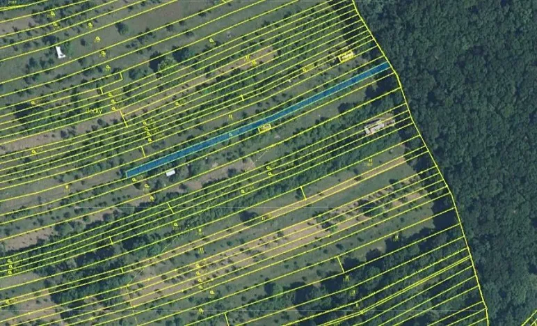 Prodej podílu zahrady, Vlčnov, 559 m2