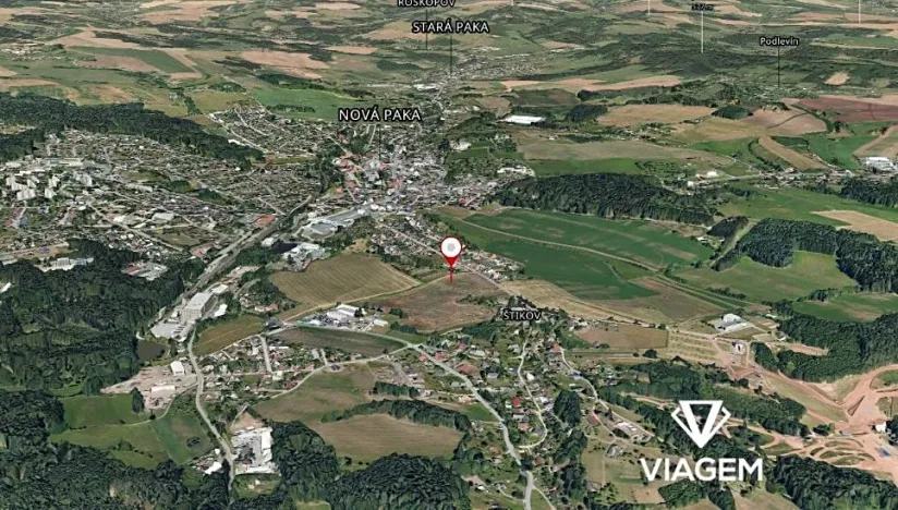 Prodej podílu komerčního pozemku, Nová Paka, 1193 m2