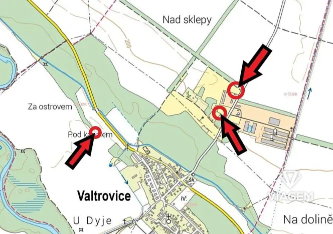 Prodej podílu pole, Valtrovice, 688 m2