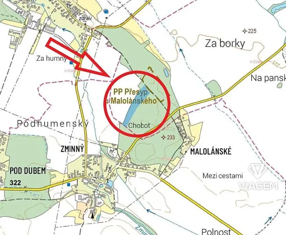 Prodej podílu zahrady, Lány u Dašic, 1768 m2