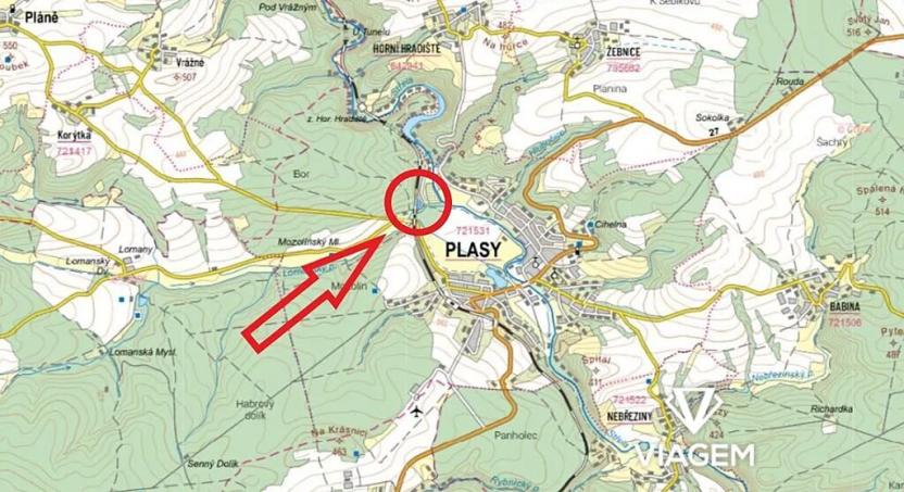 Prodej podílu zahrady, Plasy, 1026 m2
