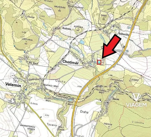 Prodej podílu pozemku pro bydlení, Chotiměř, 362 m2