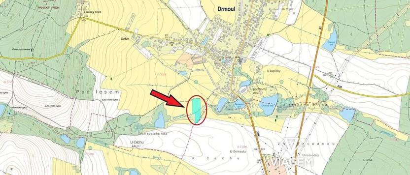 Prodej podílu zahrady, Drmoul, 2696 m2