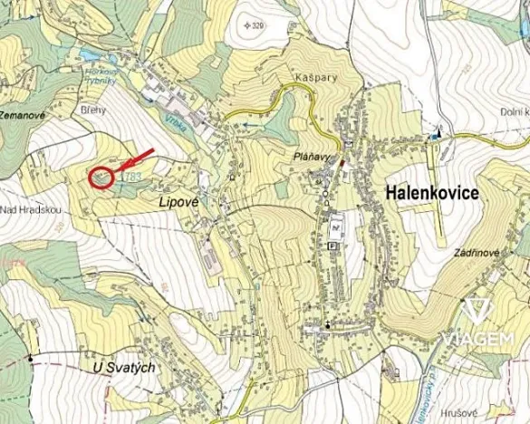 Prodej zahrady, Halenkovice, 1485 m2